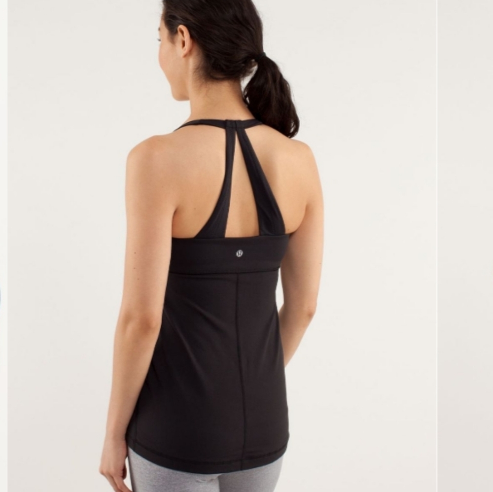Lululemon Scoop Me Up Tank Black size 6